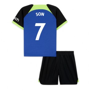 Tottenham Hotspur Son Heung-min #7 babykläder Bortatröja barn 2022-23 Korta ärmar (+ Korta byxor)